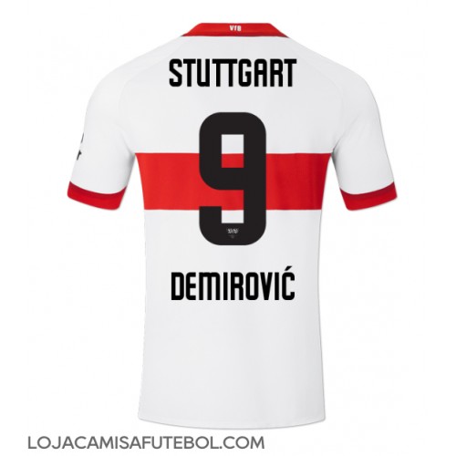 Camisa de Futebol Stuttgart Ermedin Demirovic #9 Equipamento Principal 2024-25 Manga Curta